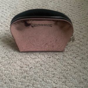 Victoria's Secret Pink Metallic Mirror Cosmetic Case Zip Purse
